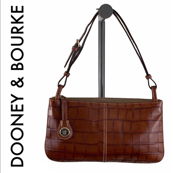 Dooney & Bourke Handbags - DOONEY & BOURKE BROWN SHOULDER BAG